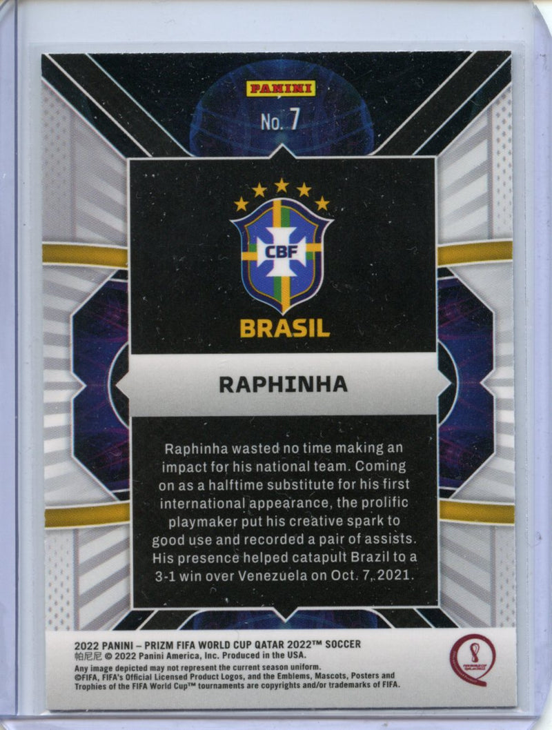 2022 Panini Prizm FIFA World Cup Qatar Raphinha Phenomenon