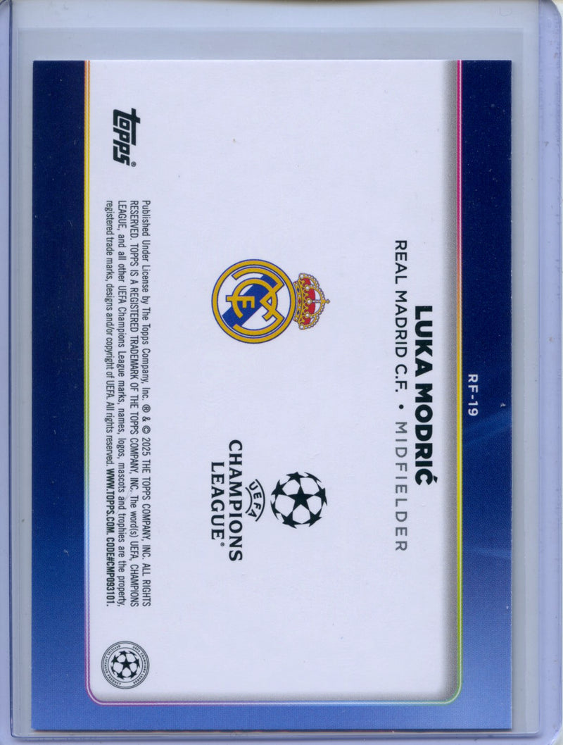 2024-25 Topps UEFA CC Luka Modric Trophy Chasers