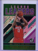 2019-20 Panini Donruss James Harden League Leaders Green Flood