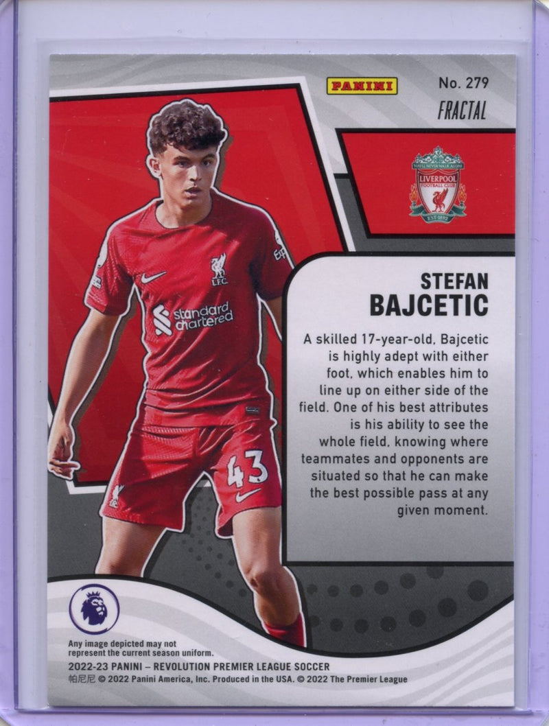 2022-23 Panini Revolution Premier League Stefan Bajcetic Fractal