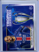 2024-25 Topps UEFA CC Bradley Barcola Trophy Chasers