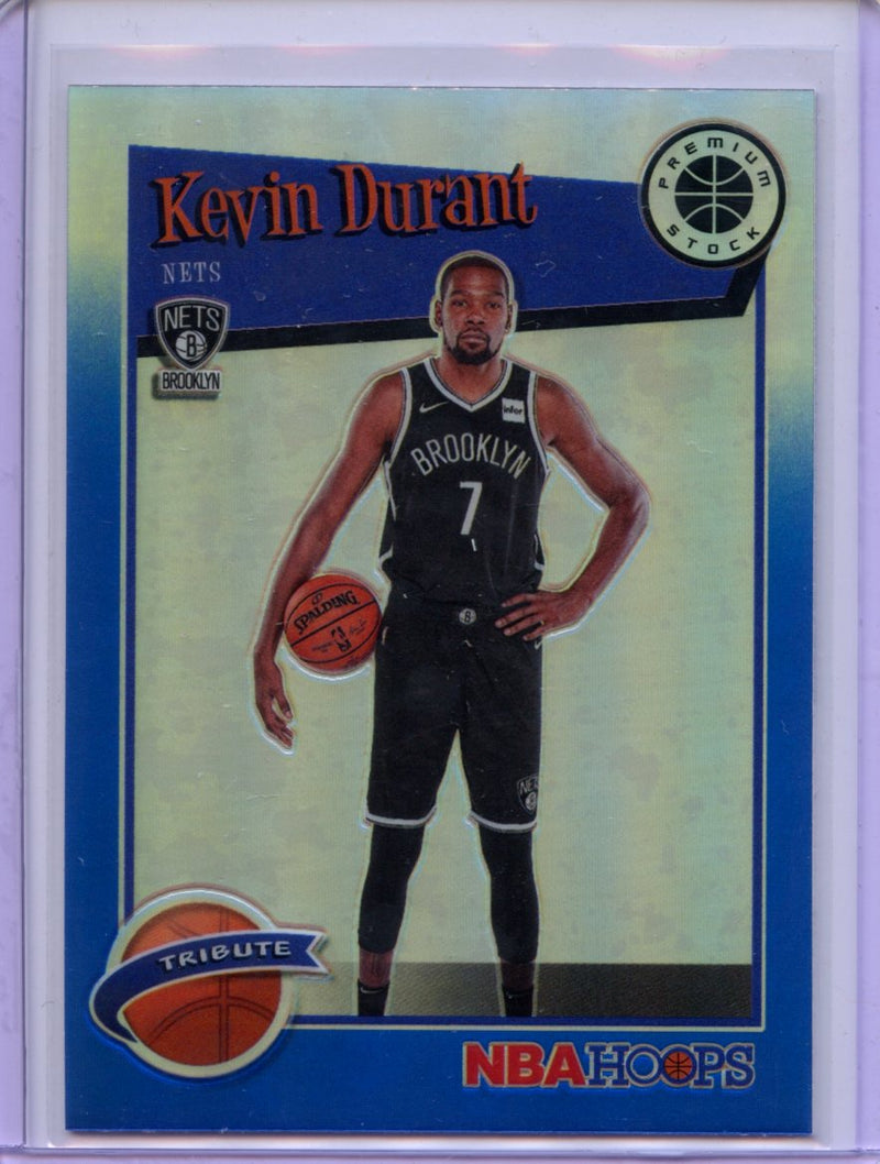 2019-20 Hoops Premium Kevin Durant Tribute Blue Prizm