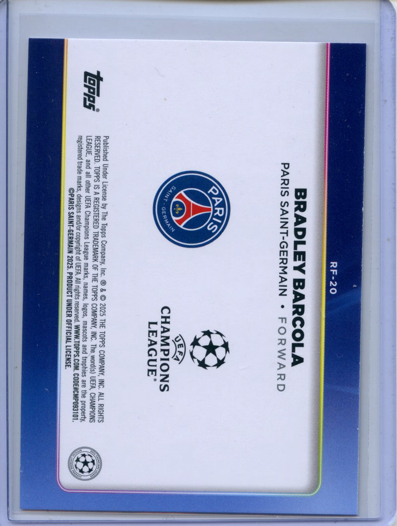 2024-25 Topps UEFA CC Bradley Barcola Trophy Chasers