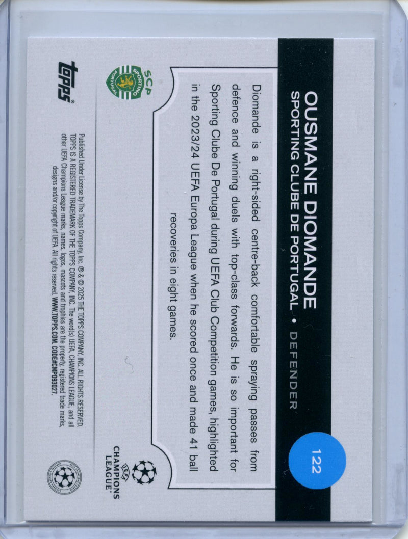 2024-25 Topps UEFA CC Ousmane Diomande Rain Drops