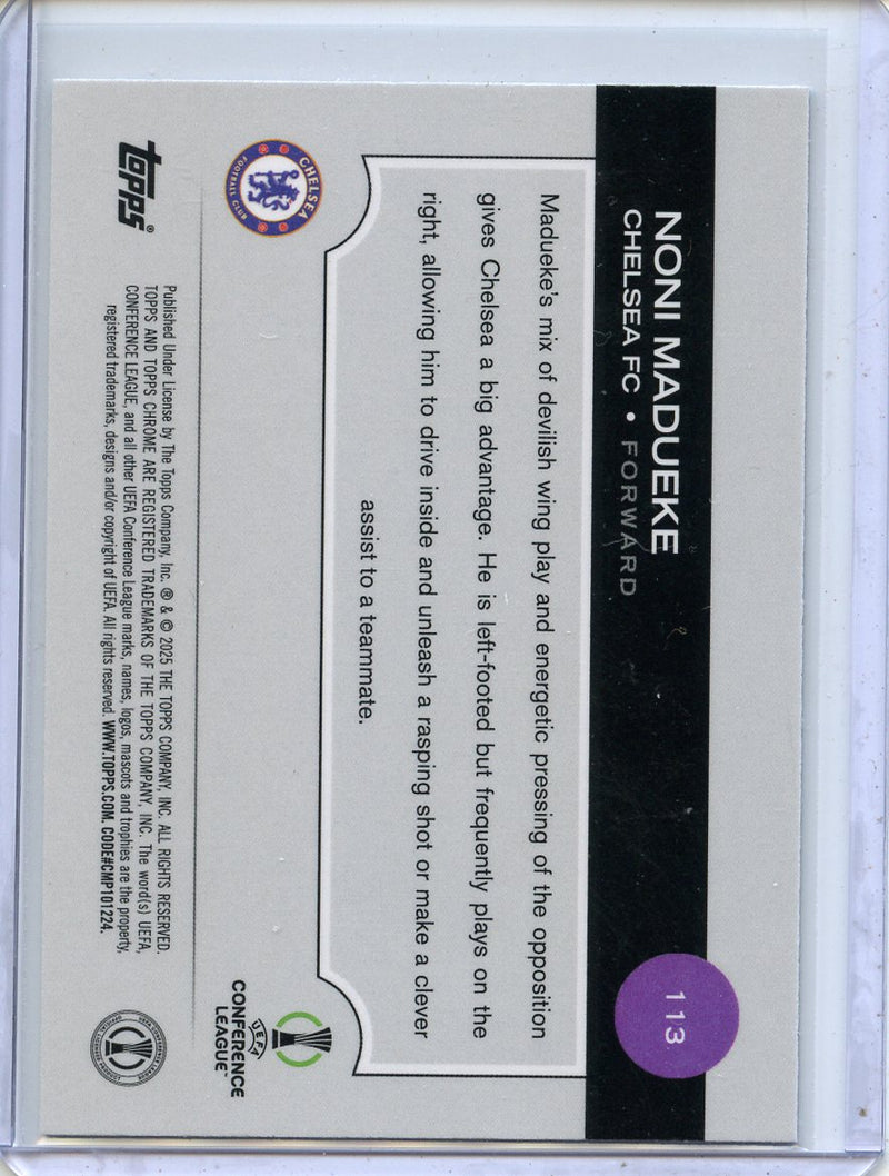 2024-25 Topps Chrome UEFA Club Comps Noni Madueke Wave