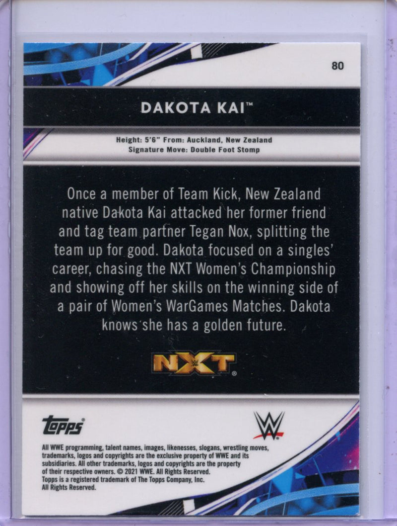 2021 Topps Finest WWE Dakota Kai