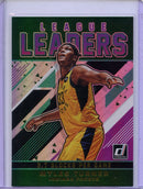 2019-20 Panini Donruss Myles Turner League Leaders Green Flood