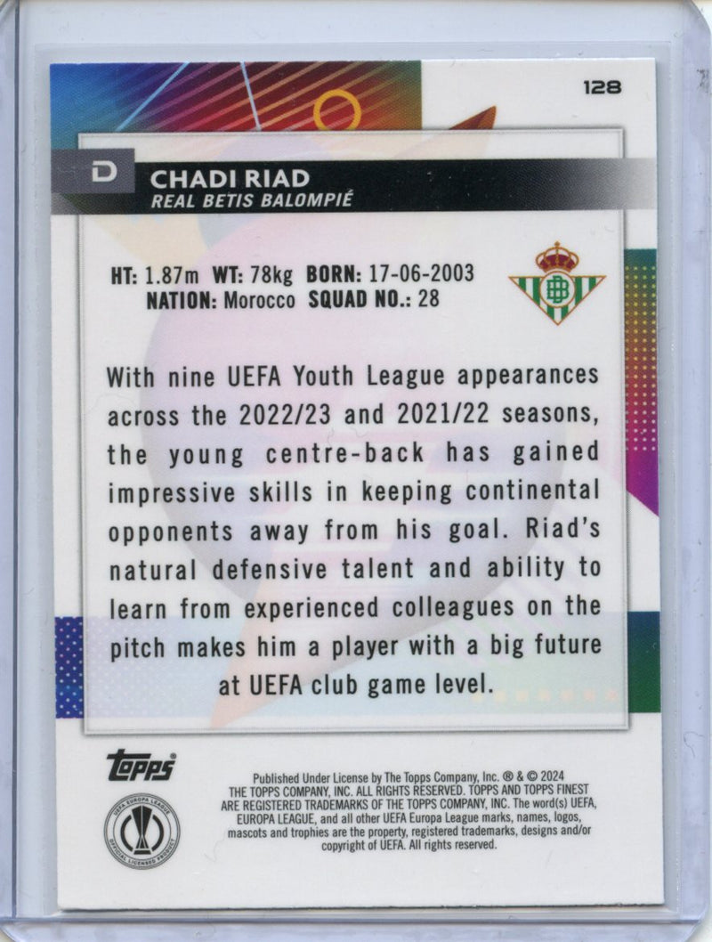 2023-24 Topps Finest UEFA Club Competitions Chadi Riad