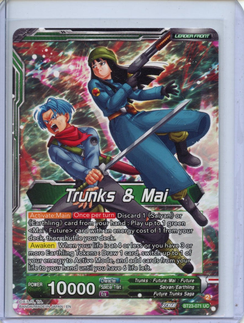 SS Trunks & Mai, Saviors of Hope - Perfect Combination BT23-071 UC Foil