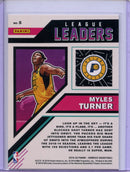 2019-20 Panini Donruss Myles Turner League Leaders Green Flood