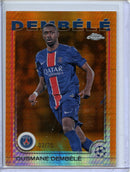 2024-25 Topps Chrome UEFA Club Comps Ousmane Dembele Orange Prism 2/25