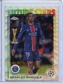 2024-25 Topps Chrome UEFA Club Comps Bradley Barcola Wave