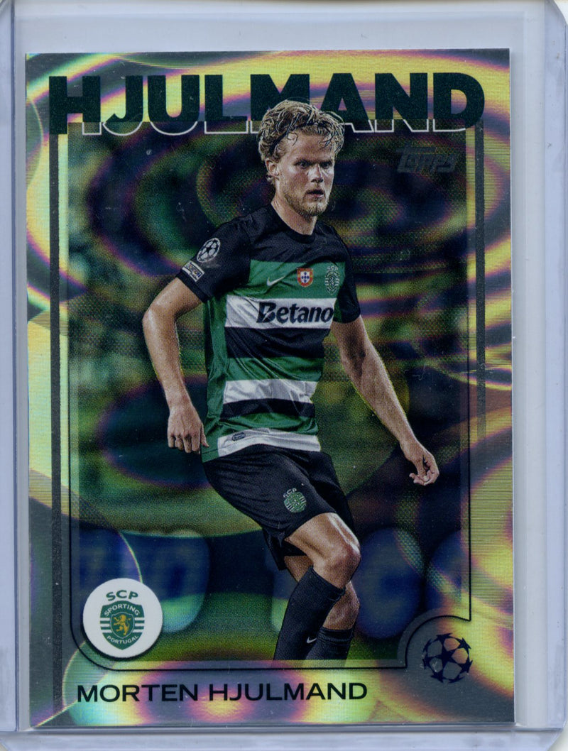 2024-25 Topps UEFA CC Morten Hjulmand Rain Drops