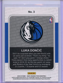 2019-20 Hoops Premium Luka Doncic Backstage Pass