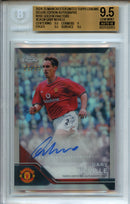 2024-25 Topps Chrome Deluxe Manchester United Gary Neville Autographs Rose Gold 25/35