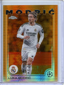 2024-25 Topps Chrome UEFA Club Comps Luka Modric Orange Prism 3/25