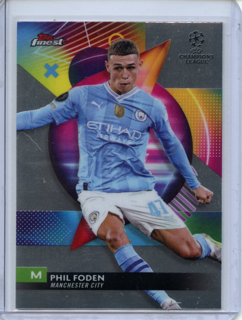 2023-24 Topps Finest UEFA Club Competitions Phil Foden