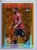 2024-25 Topps Chrome UEFA Club Comps Bruno Fernandes Orange Prism 24/25