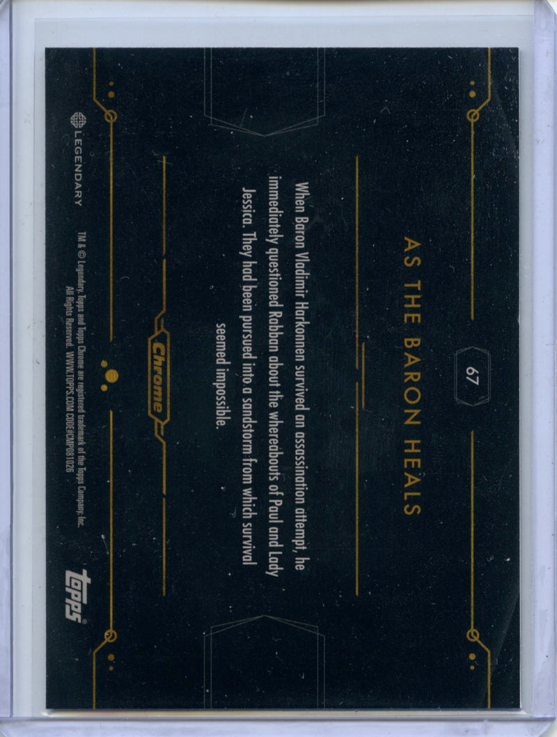 2024 Topps Dune Chrome As The Baron Heals Arrakis Beige Pulsar