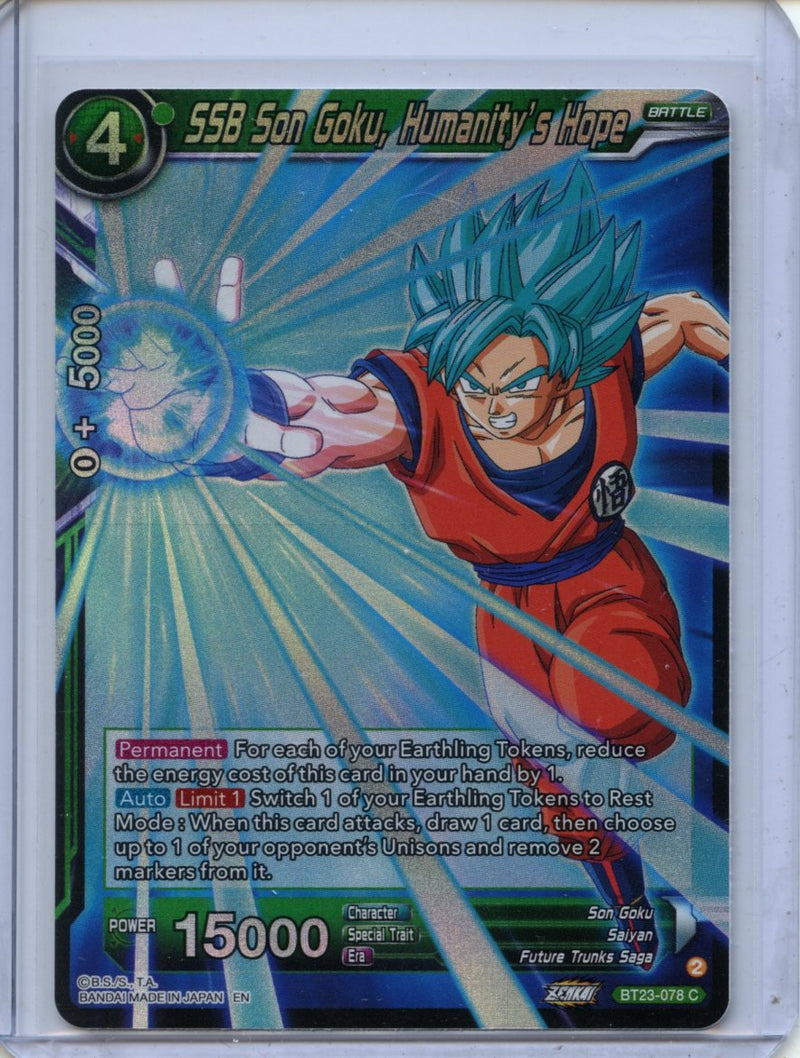 SSB Son Goku, Humanity’s Hope - Perfect Combination BT23-078 C Foil