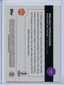 2024-25 Topps Chrome UEFA Club Comps Bruno Fernandes Orange Prism 24/25