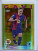 2024-25 Topps Chrome UEFA Club Comps Gavi Gold Prism 28/50
