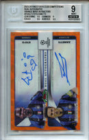 2023-24 Topps Finest UEFA Club Comps Samuel Eto’o/Javier Zanetti Dual Autographs Orange Wave 12/25