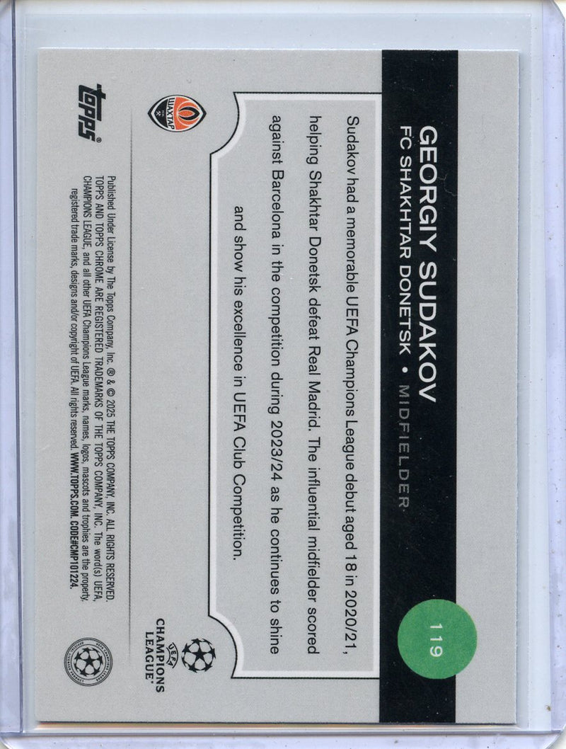 2024-25 Topps Chrome UEFA Club Comps Georgiy Sudakov Wave