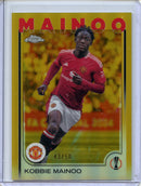 2024-25 Topps Chrome UEFA Club Comps Kobbie Mainoo Gold 43/50