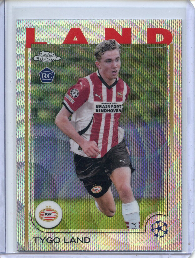 2024-25 Topps Chrome UEFA Club Comps Tygo Land Wave