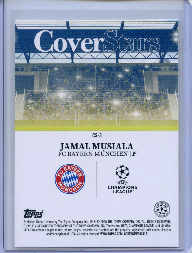 2024-25 Topps UEFA CC Jamal Musiala Cover Stars