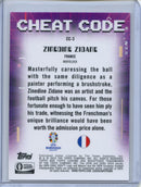 2024 Topps Chrome UEFA Euro Zinedine Zidane Cheat Code