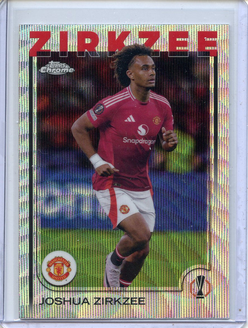 2024-25 Topps Chrome UEFA Club Comps Joshua Zirkzee Wave