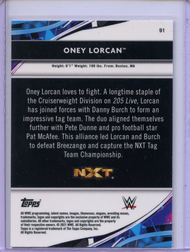 2021 Topps Finest WWE Oney Lorcan