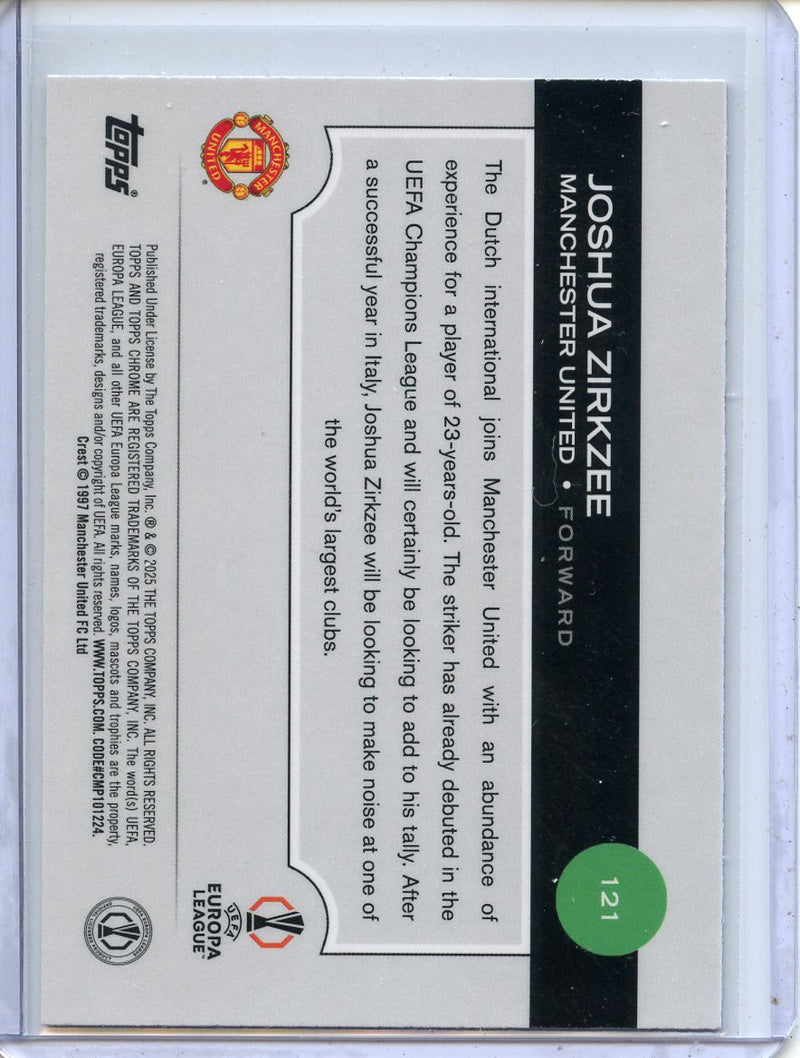 2024-25 Topps Chrome UEFA Club Comps Joshua Zirkzee Wave