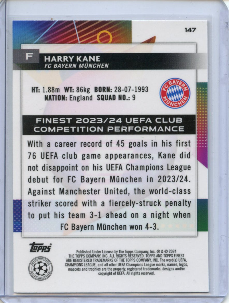 2023-24 Topps Finest UEFA Club Competitions Harry Kane