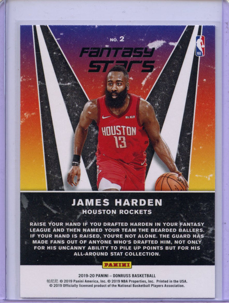 2019-20 Panini Donruss James Harden Fantasy Stars