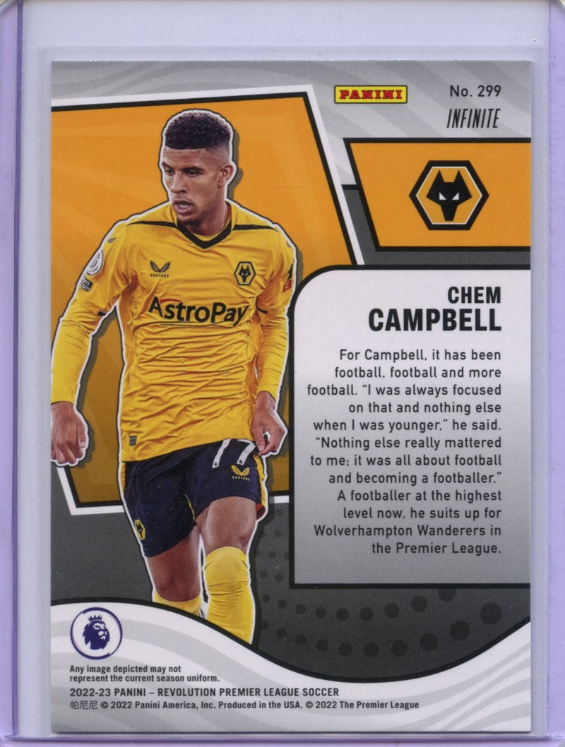 2022-23 Panini Revolution Premier League Chem Campbell Infinite