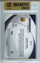 2023-24 Topps Chrome UEFA Club Comps Lionel Messi Starball Debuts Gold Lava