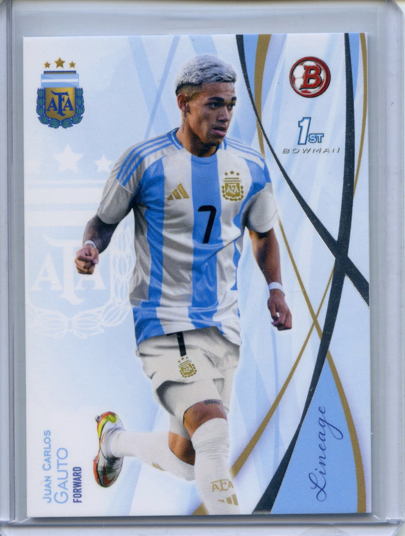 2024 Topps Argentina Lineage Juan Carlos Gauto Bowman 1st