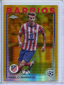 2024-25 Topps Chrome UEFA Club Comps Pablo Barrios Gold Prism 26/50