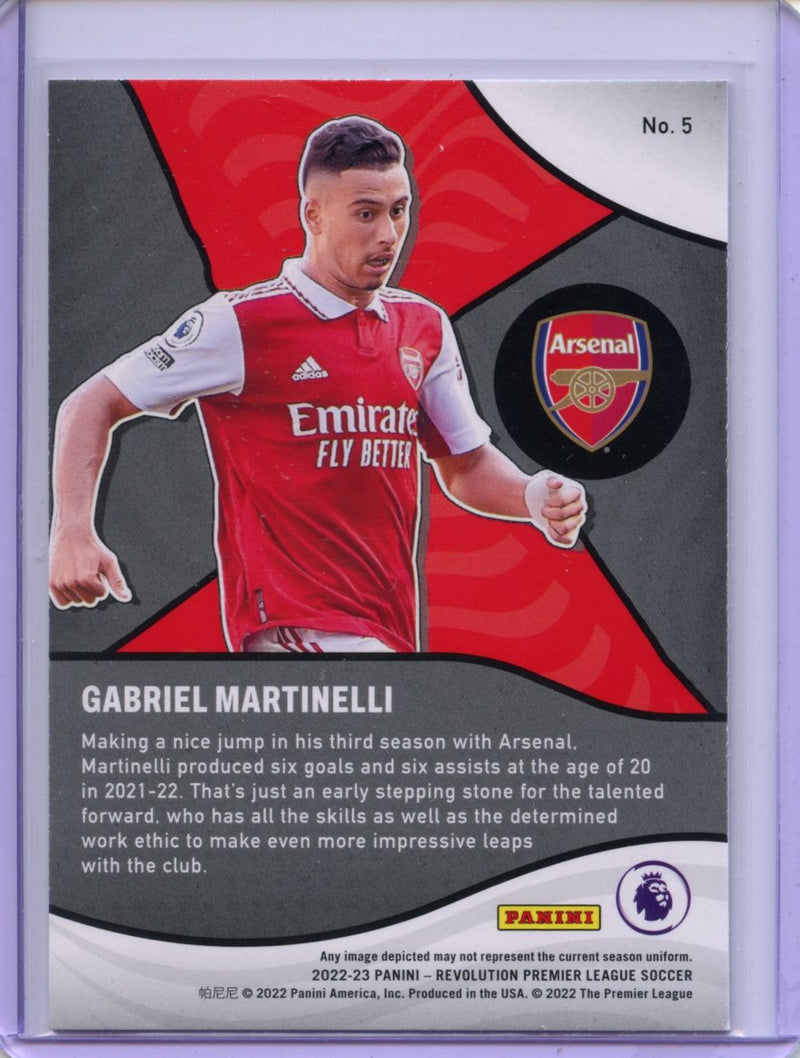 2022-23 Panini Revolution Premier League Gabriel Martinelli Shock Wave