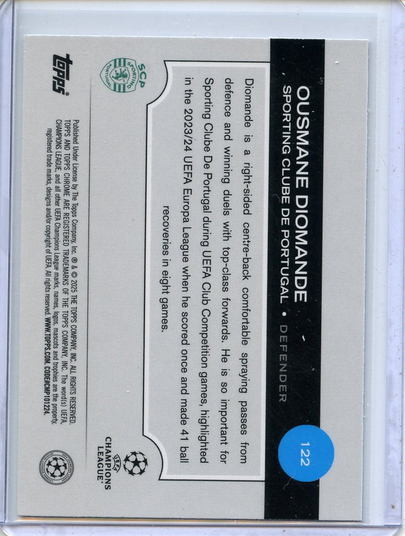 2024-25 Topps Chrome UEFA Club Comps Ousmane Diomande Wave