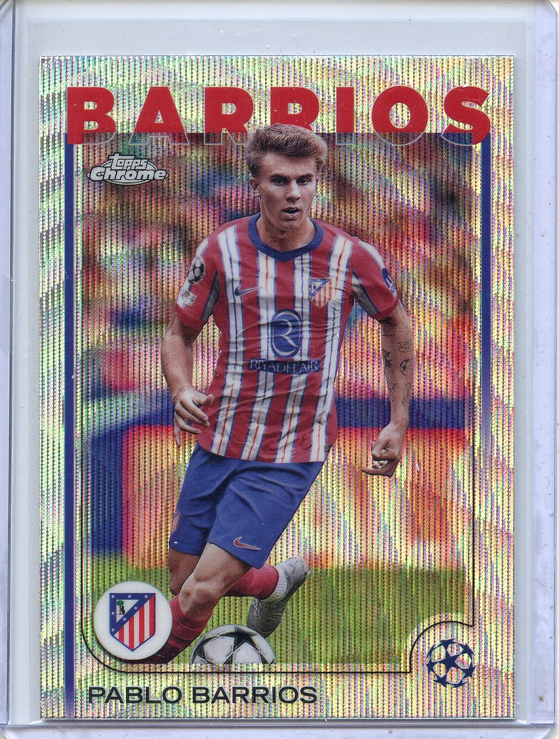 2024-25 Topps Chrome UEFA Club Comps Pablo Barrios Wave
