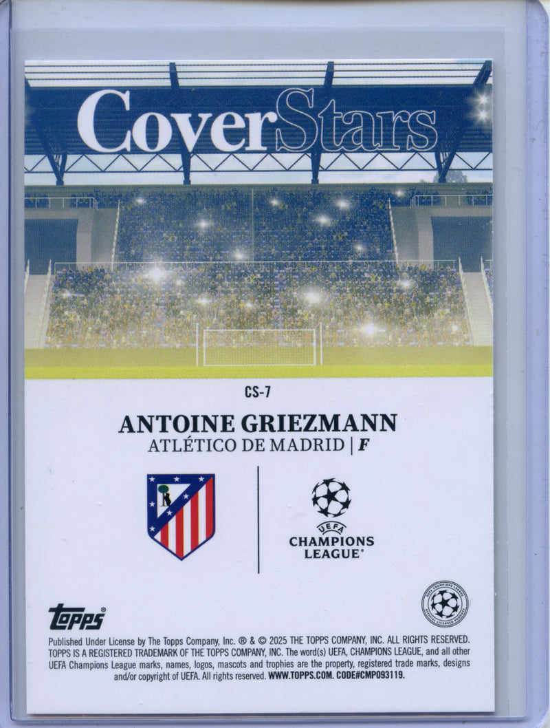2024-25 Topps UEFA CC Antoine Griezmann Cover Stars