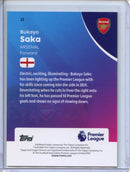 2026 Topps Chrome Premier League Bukayo Saka RayWave