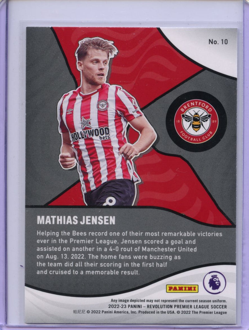 2022-23 Panini Revolution Premier League Mathias Jensen Shock Wave