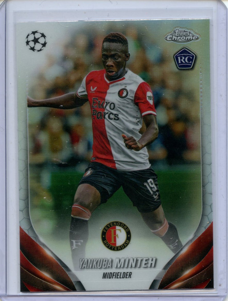 2023-24 Topps Chrome UEFA Yankuba Minteh Refractor