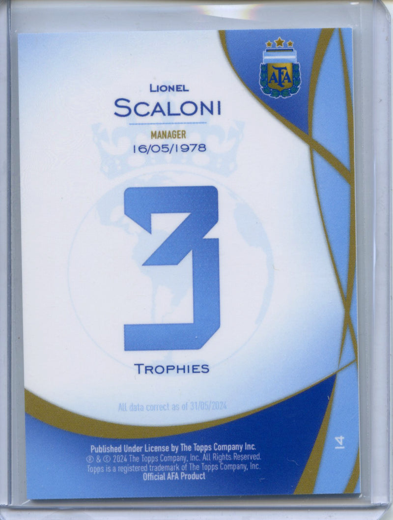2024 Topps Argentina Lineage Lionel Scaloni