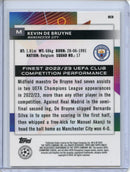 2023-24 Topps Finest UEFA Club Competitions Kevin De Bruyne